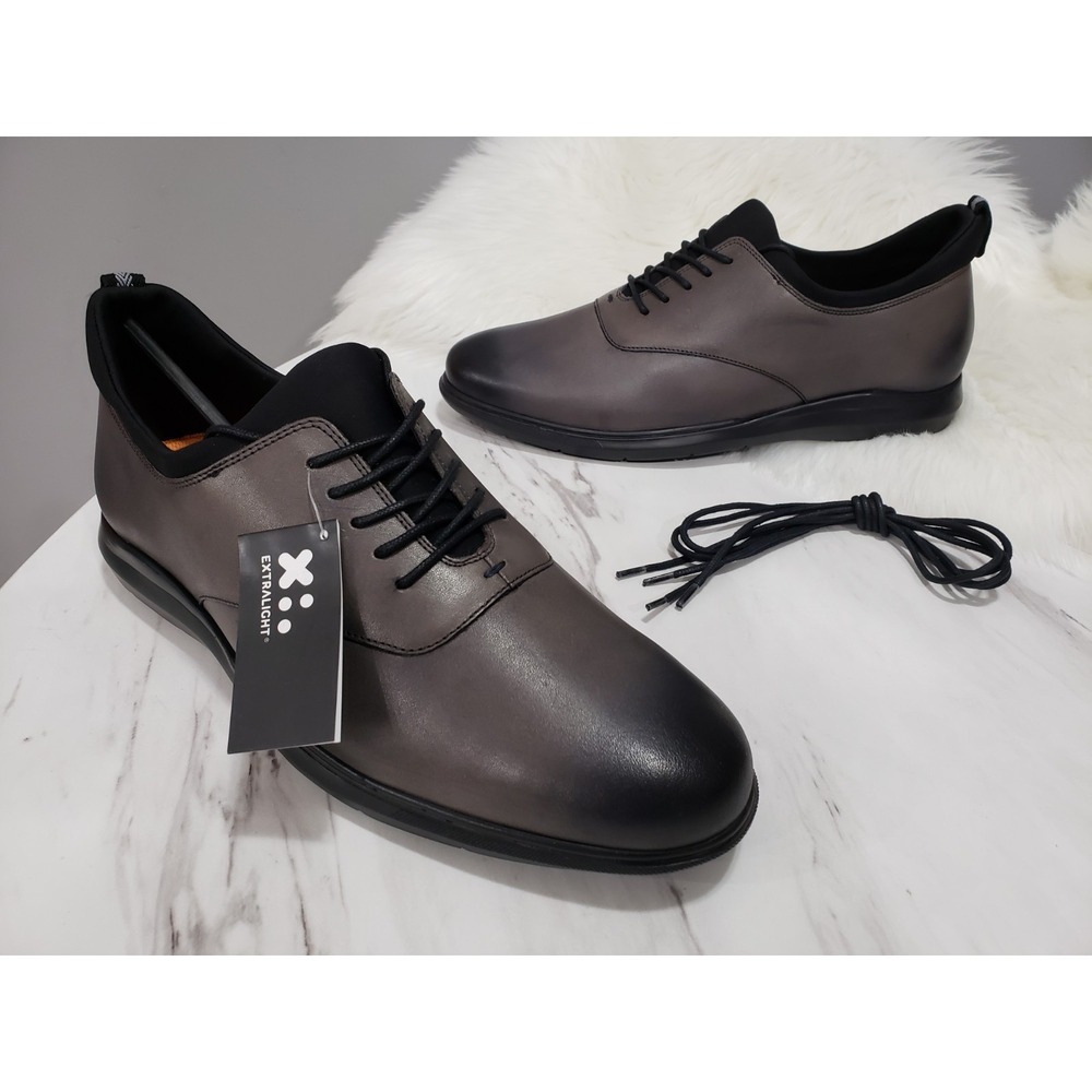 NEW SMALL SCUFF - 11.5 Thomas & Vine Hyde Dress Shoe grey black Shoes‎ Charcoal